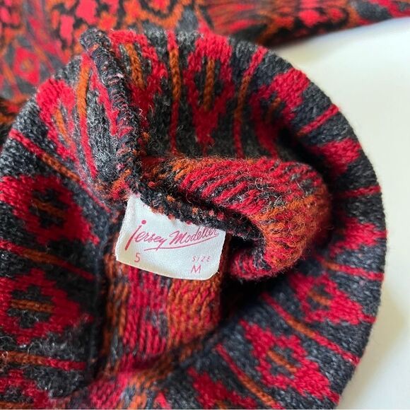 Vintage Jersey Modeller Of Seeden Wool 60’s Sweater M - Picture 7 of 9